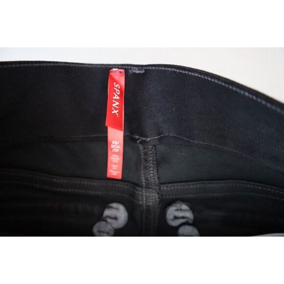 Spanx 20311Q Women's Sz XS Washed Black Stretch Twill Ankle Cargo Pants - Picture 7 of 9